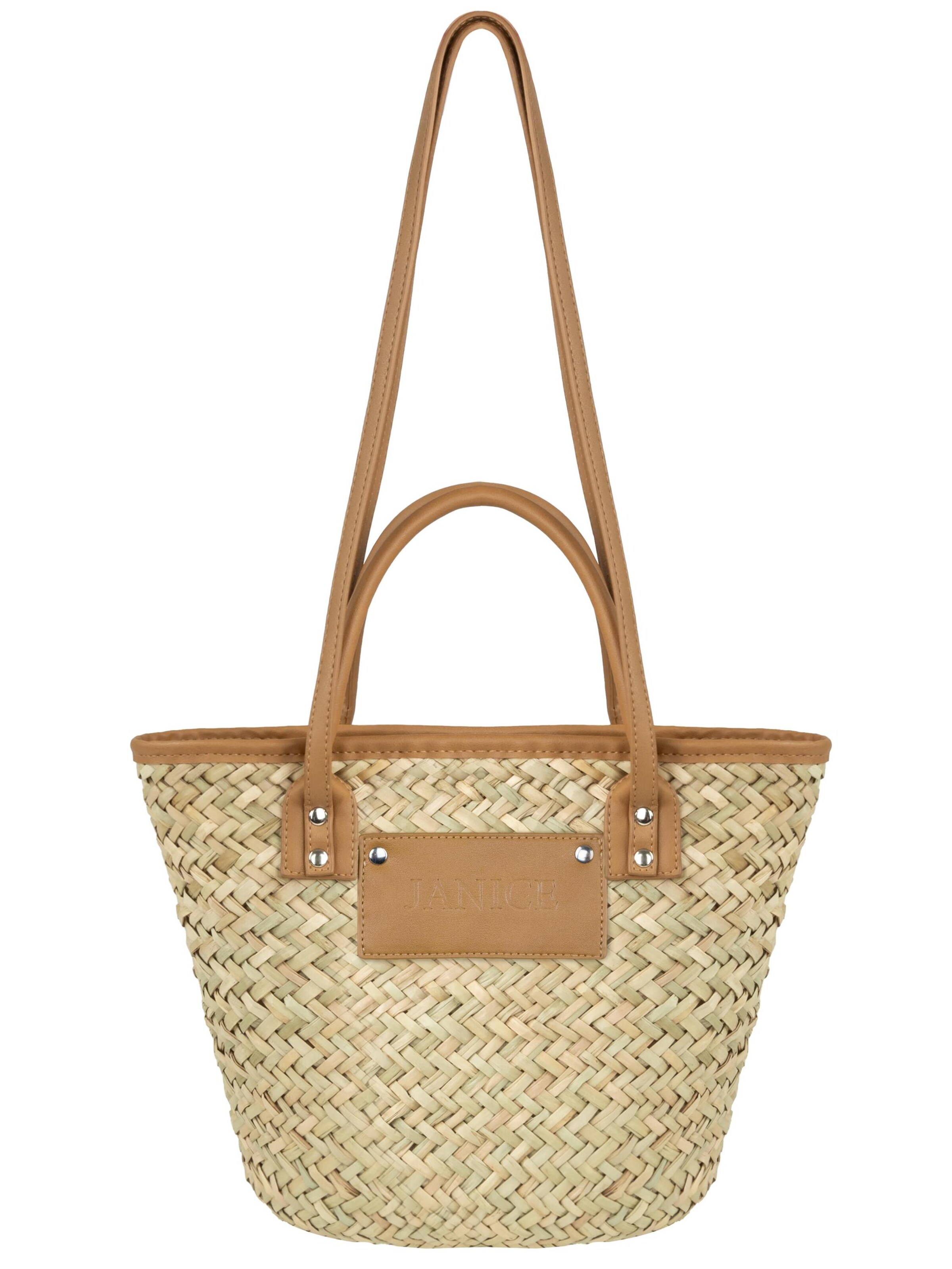 Janice Beach bag 'Nabon' in Beige: front