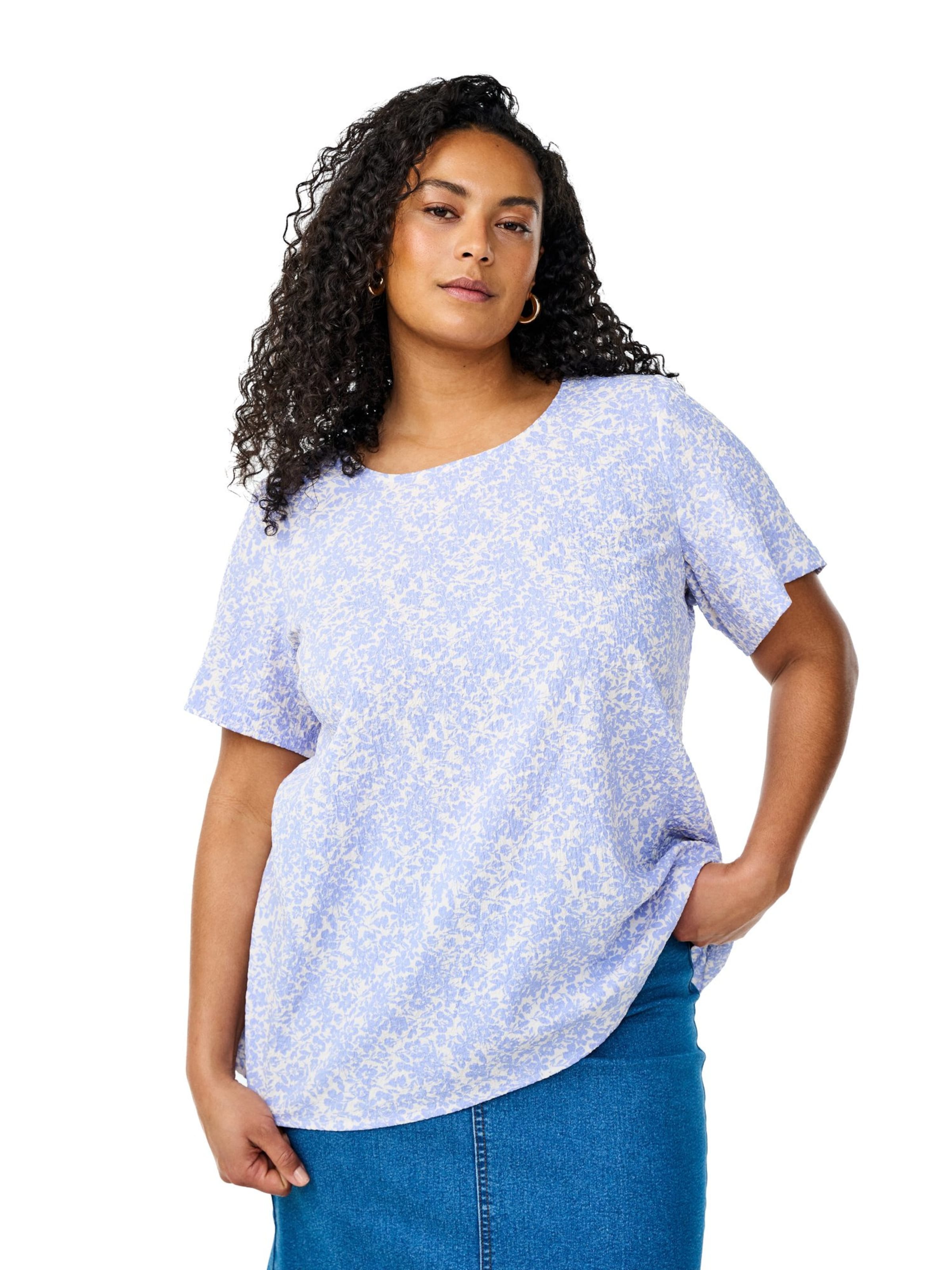 Flash by Zizzi Blouse 'Fltracy' in Purple