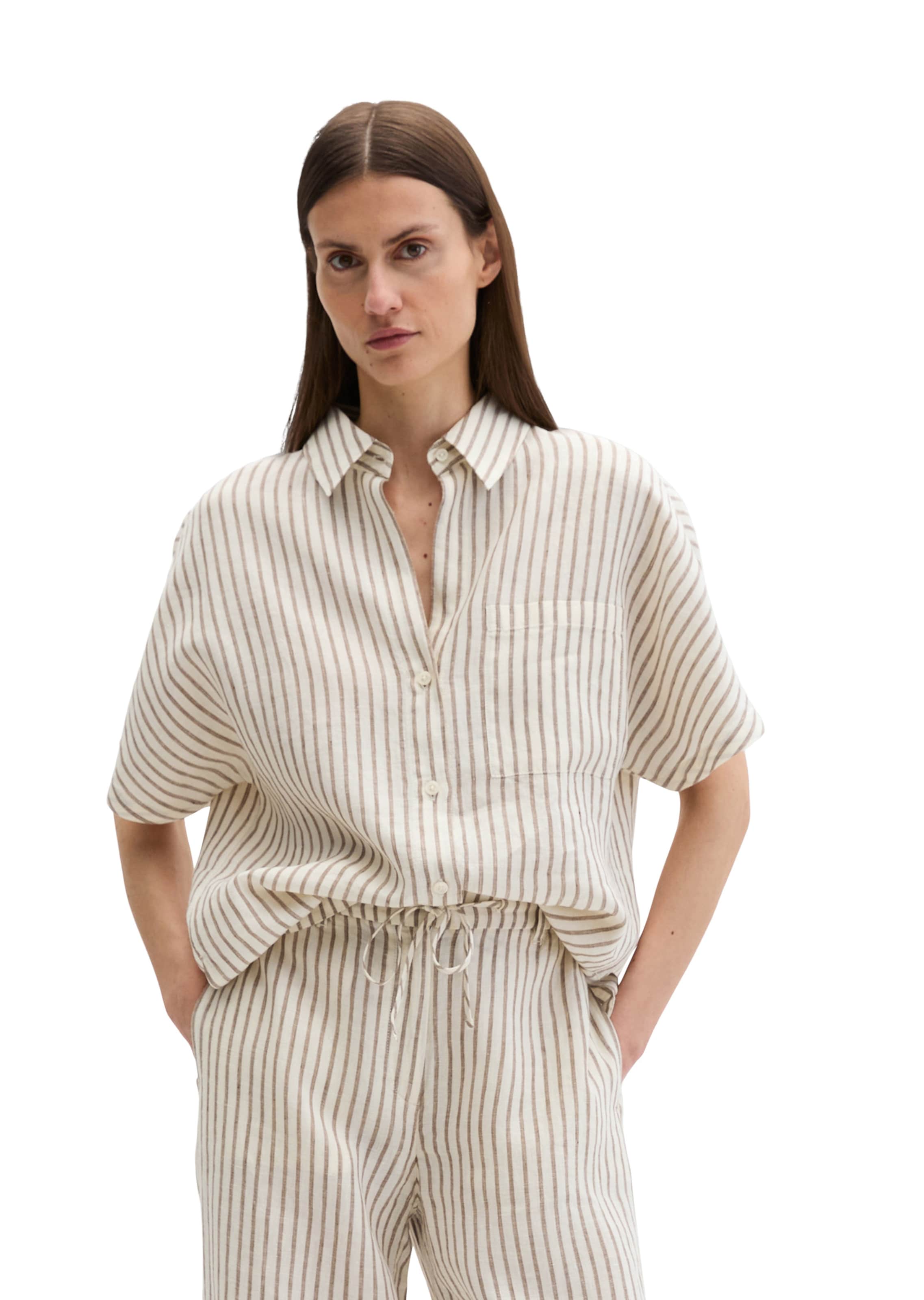 Marc O'Polo Bluse in Braun: Vorderseite