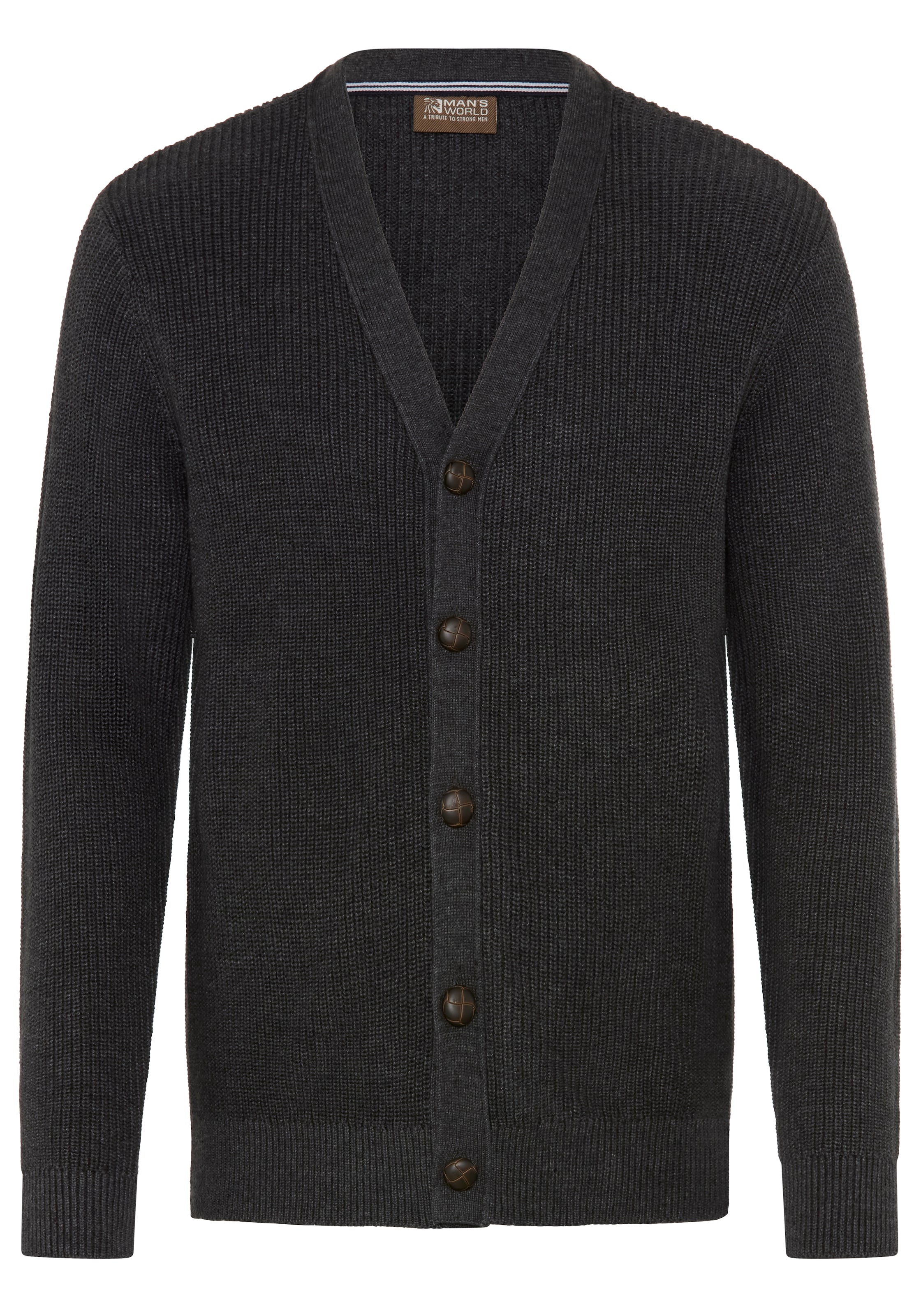 Man's World Knit Cardigan in S in Anthracite, Item view