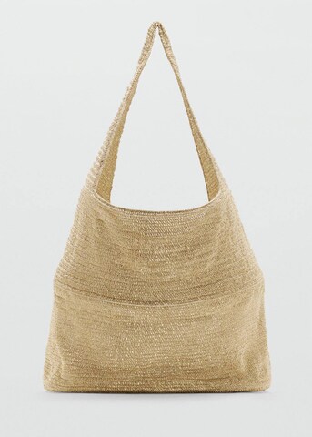 MANGO Shopper in Gold