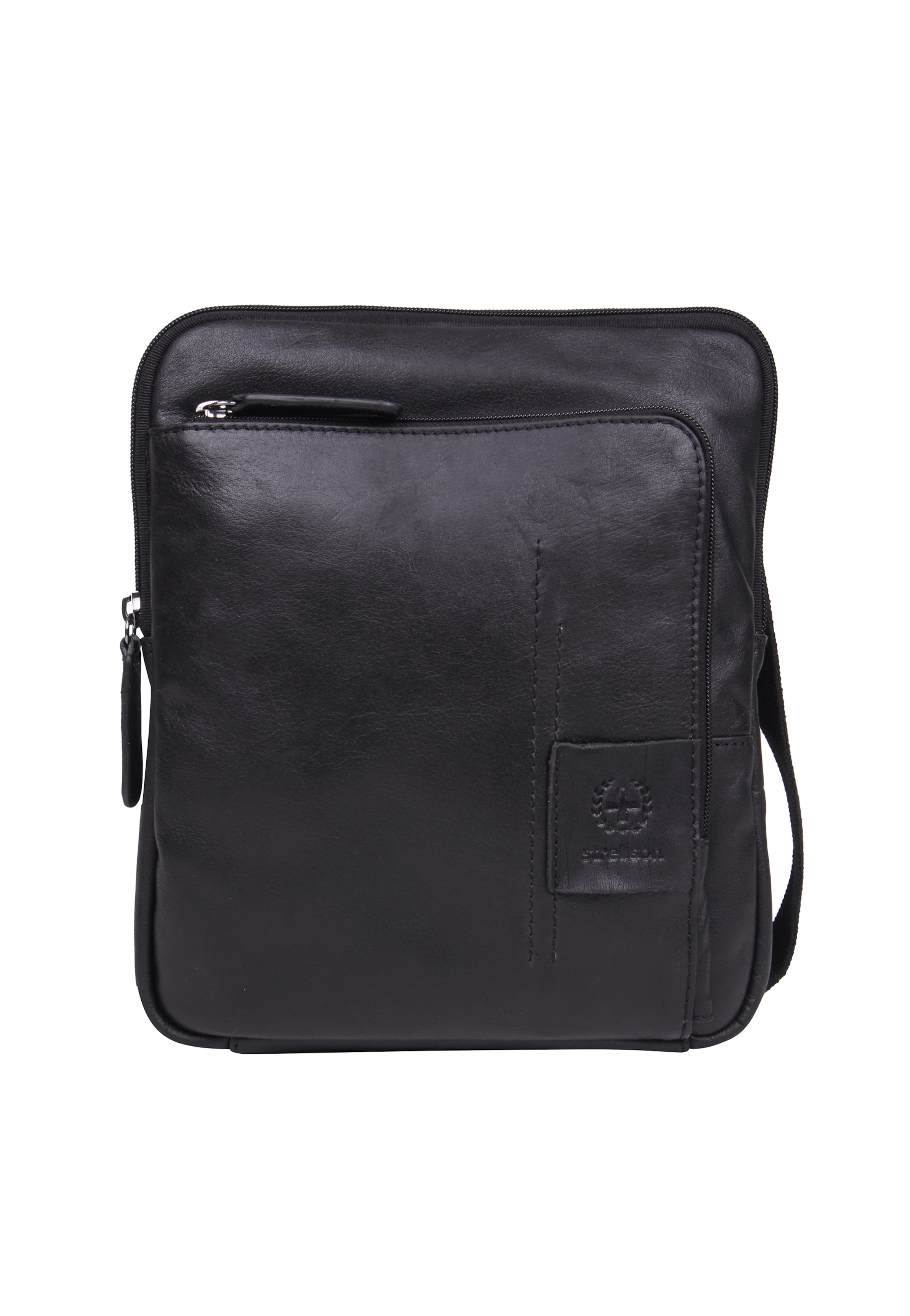 STRELLSON - Mala de ombro 'Hyde Park' em preto: frente