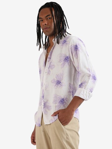 Campus Sutra Comfort fit Button Up Shirt ' Derek ' in Beige