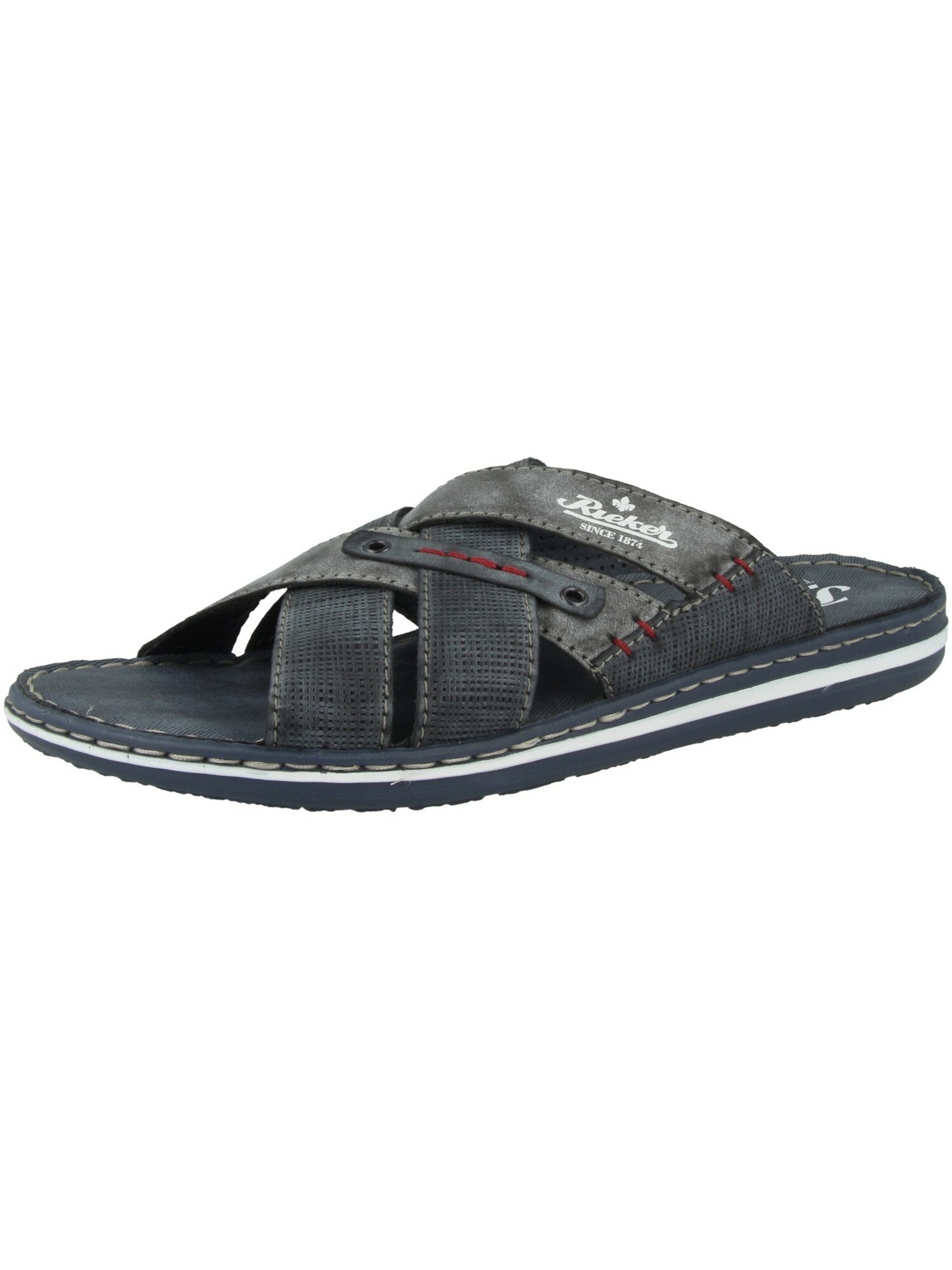 Zoccoletto di Rieker in grigio: frontale