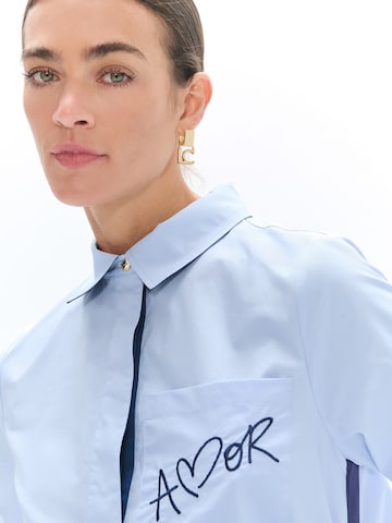 Robe-chemise Lola Casademunt en bleu : devant