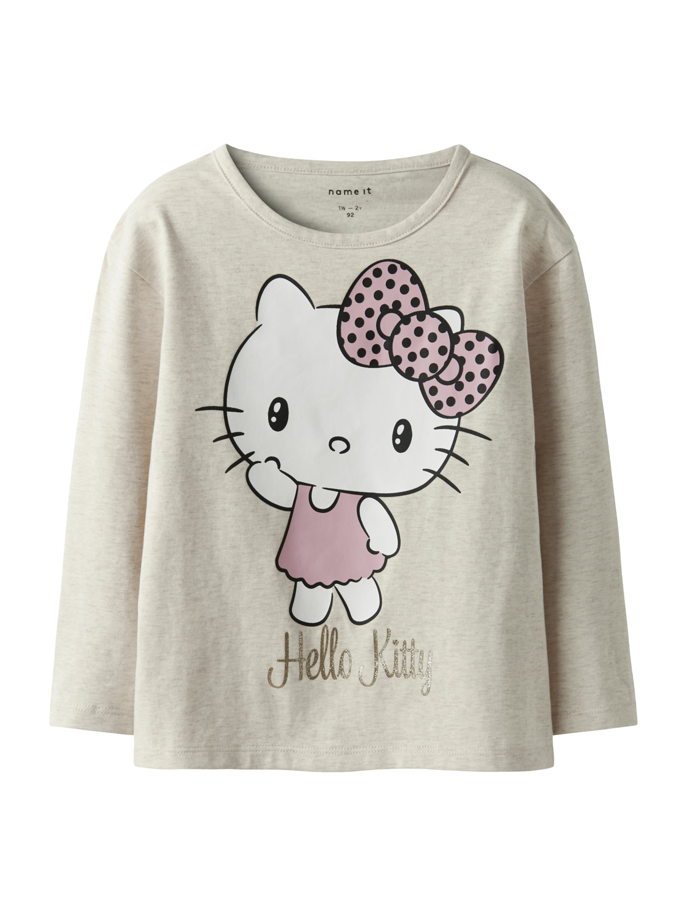NAME IT Μπλουζάκι 'NMFOBBA HELLOK' σε γκρι: μπροστά