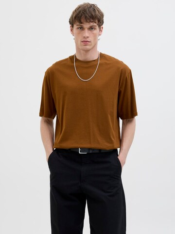 JACK & JONES Shirt 'JJEBRADLEY' in Bruin: voorkant