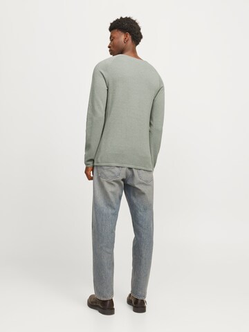JACK & JONES Klasický střih Svetr 'JJEHill' – zelená