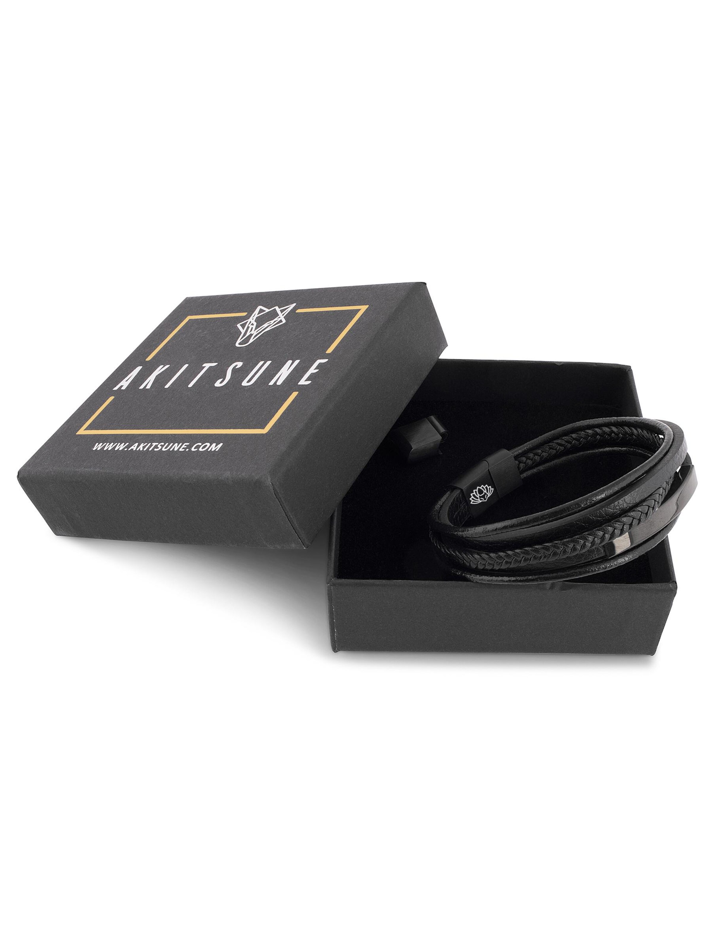 Akitsune Armband 'Punisher'‌‌‌‌‌‌‌ in Schwarz