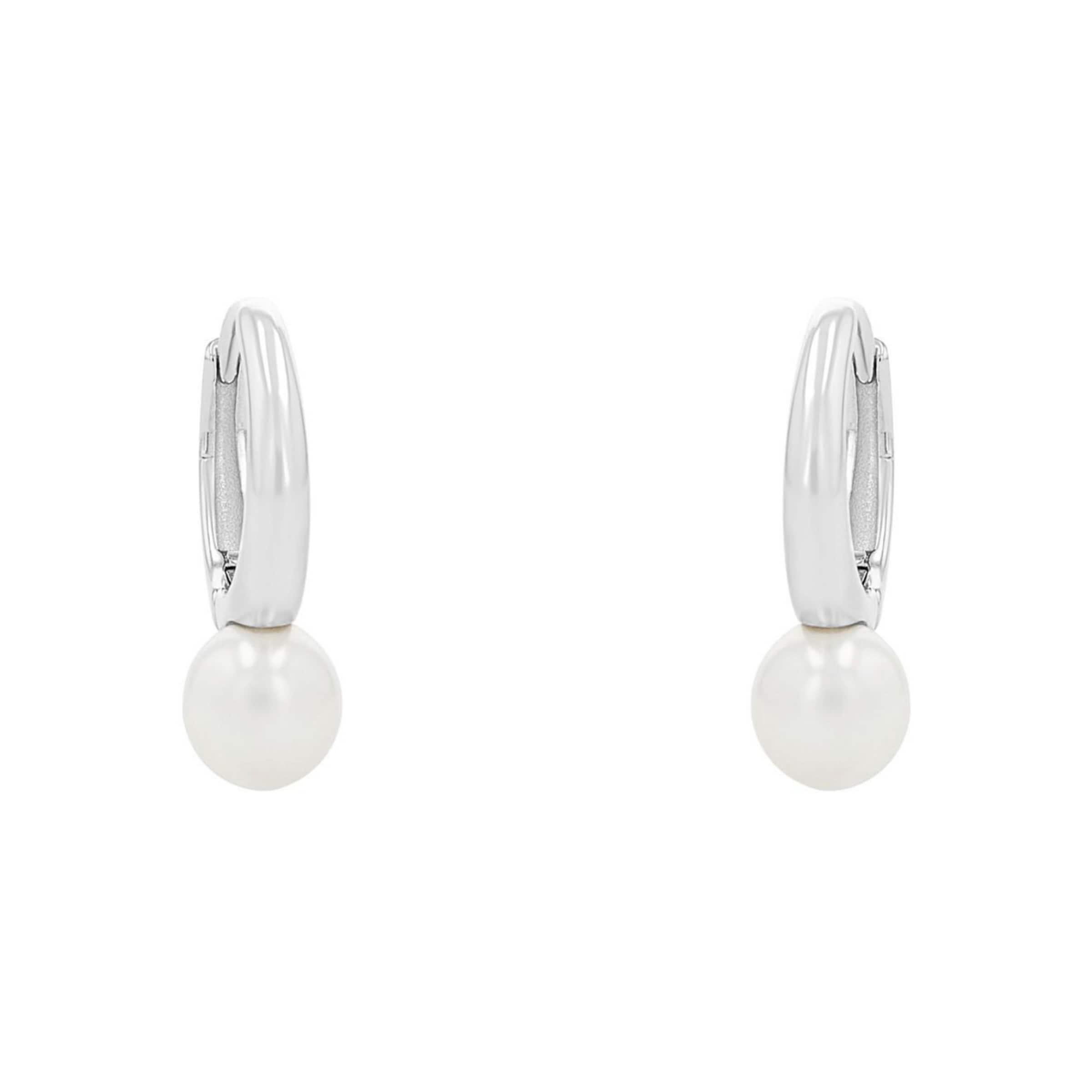 AMOR Earrings in Silver: front