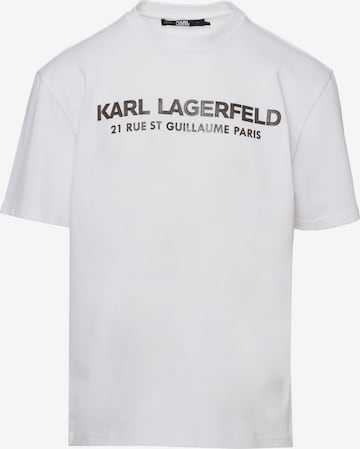 Karl Lagerfeld Тениска в бяло: отпред