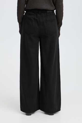 Pulz Wide leg Jeans 'ESMINE' in Zwart