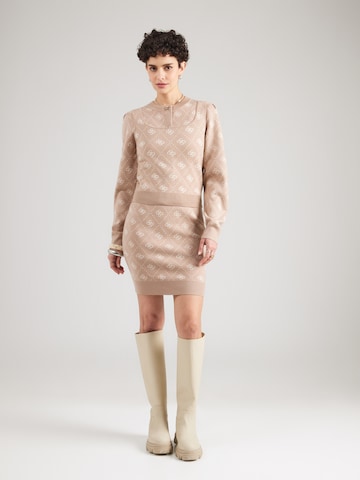 GUESS Вязаная кофта 'SARAH' в Коричневый