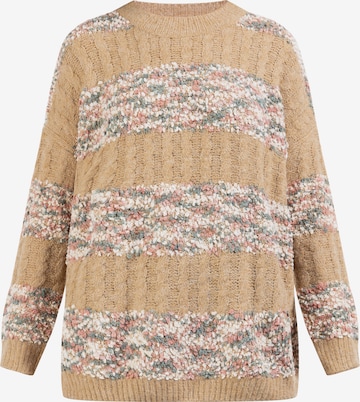 usha FESTIVAL Sweater 'Rakata' in Brown: front