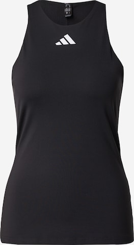 Sport top de la ADIDAS PERFORMANCE pe negru: față