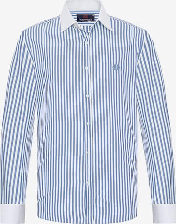 CIPO & BAXX Slim Fit Hemd 'CH192' in Blau: Vorderseite