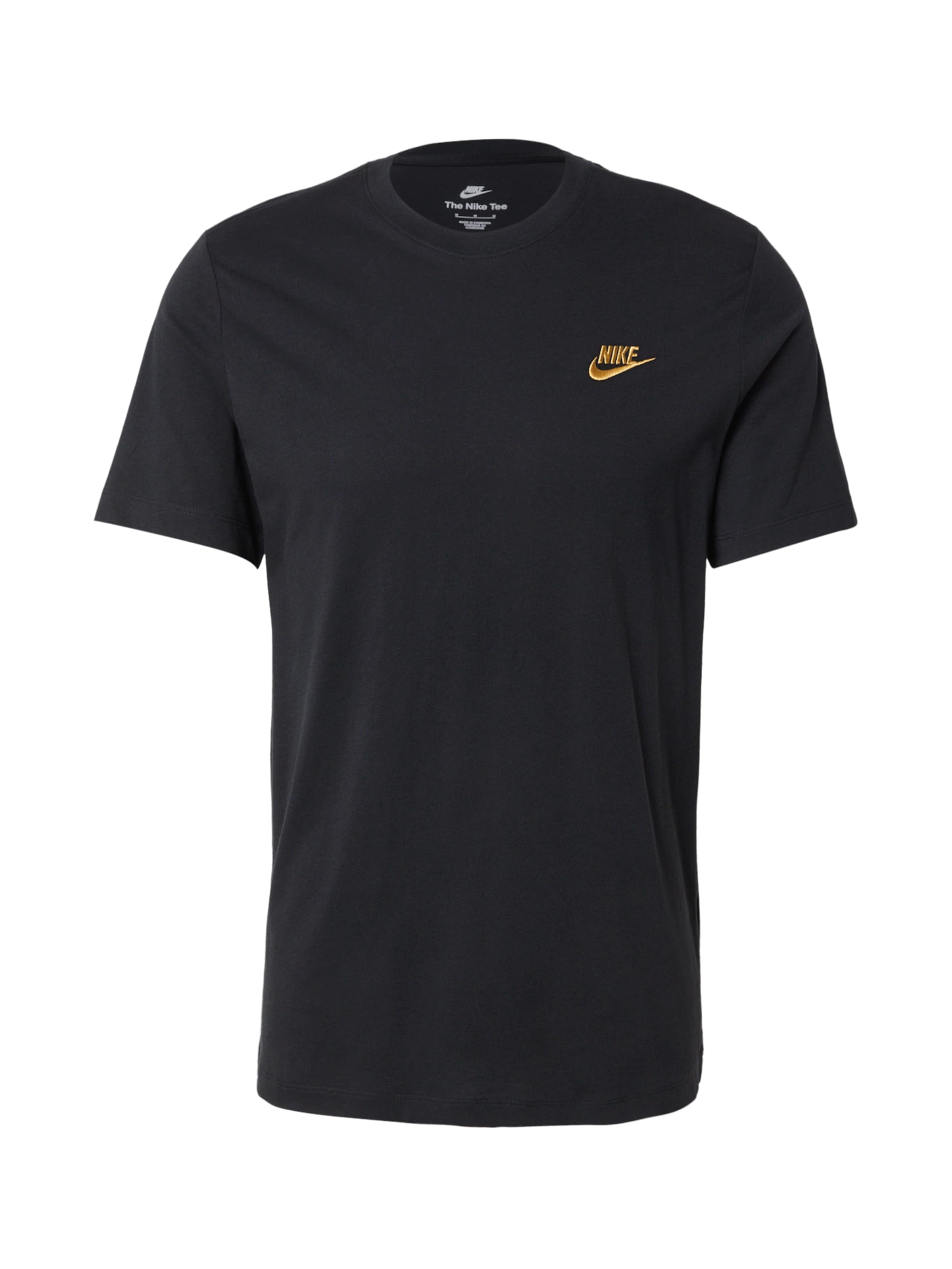 Regular fit Tricou 'CLUB' de la Nike Sportswear pe negru: față