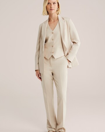 WE Fashion Bootcut Hose in Beige