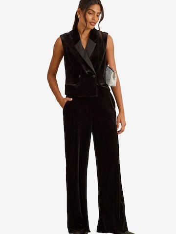 Gilet da completo di love & roses in nero: frontale