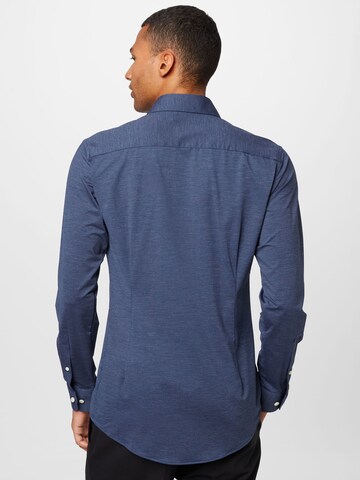 ETON جينز مضبوط قميص بلون أزرق