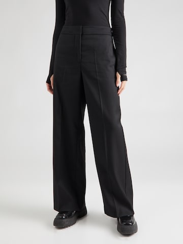 Calvin Klein Regular Pantalon in Zwart: voorkant