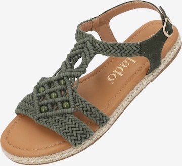 Palado Strap sandal 'Balhice' in Green: front