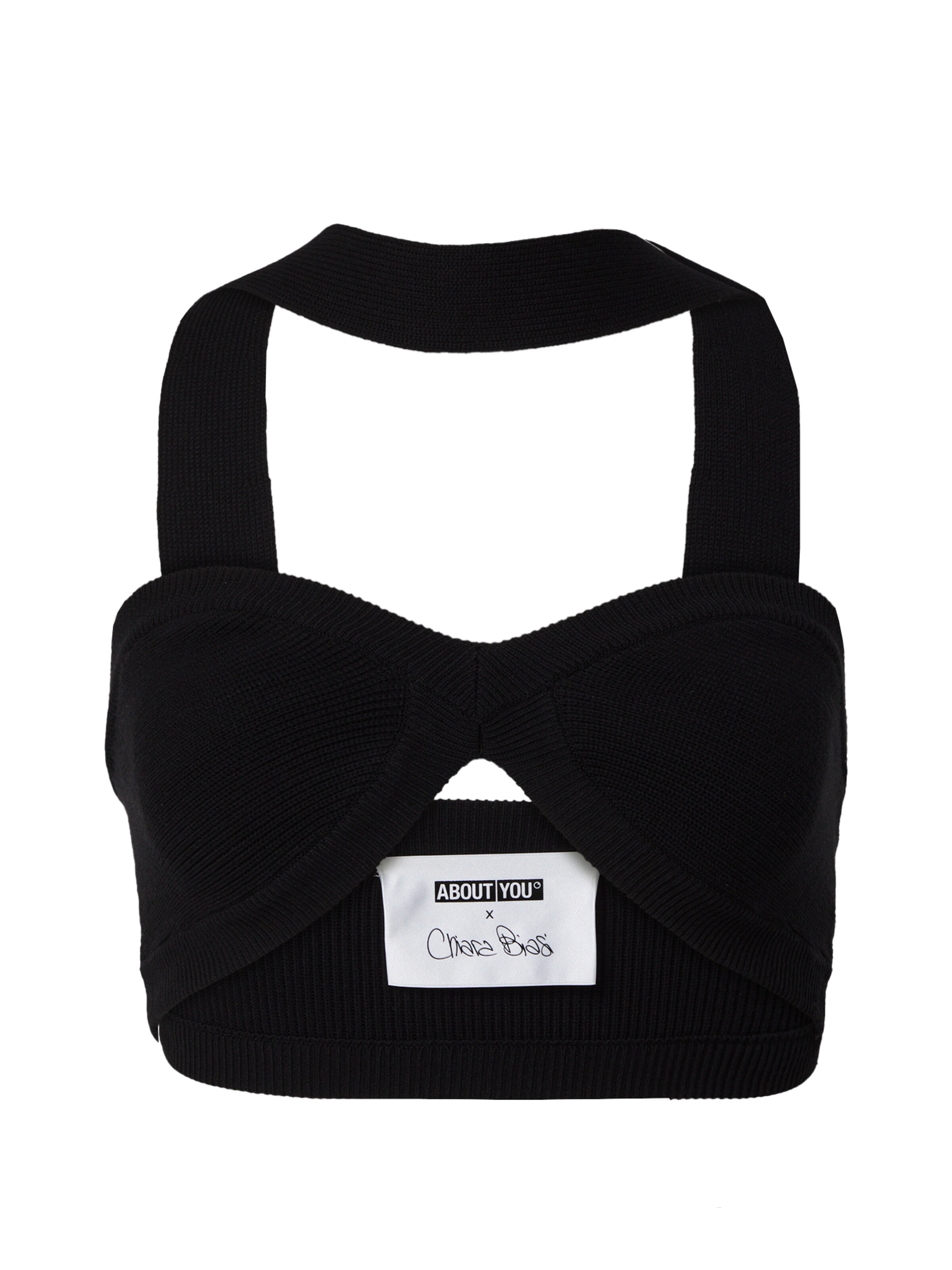 fekete ABOUT YOU x Chiara Biasi Stick felső 'Rosalia', Termék nézet