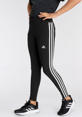 melns ADIDAS SPORTSWEAR Piegulošs Sporta bikses 'Essentials'