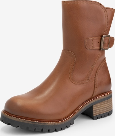 Mysa Bottines en cognac, Vue avec produit