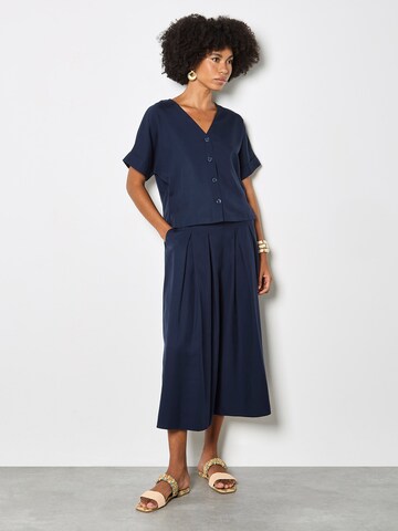 Chemisier Apricot en bleu