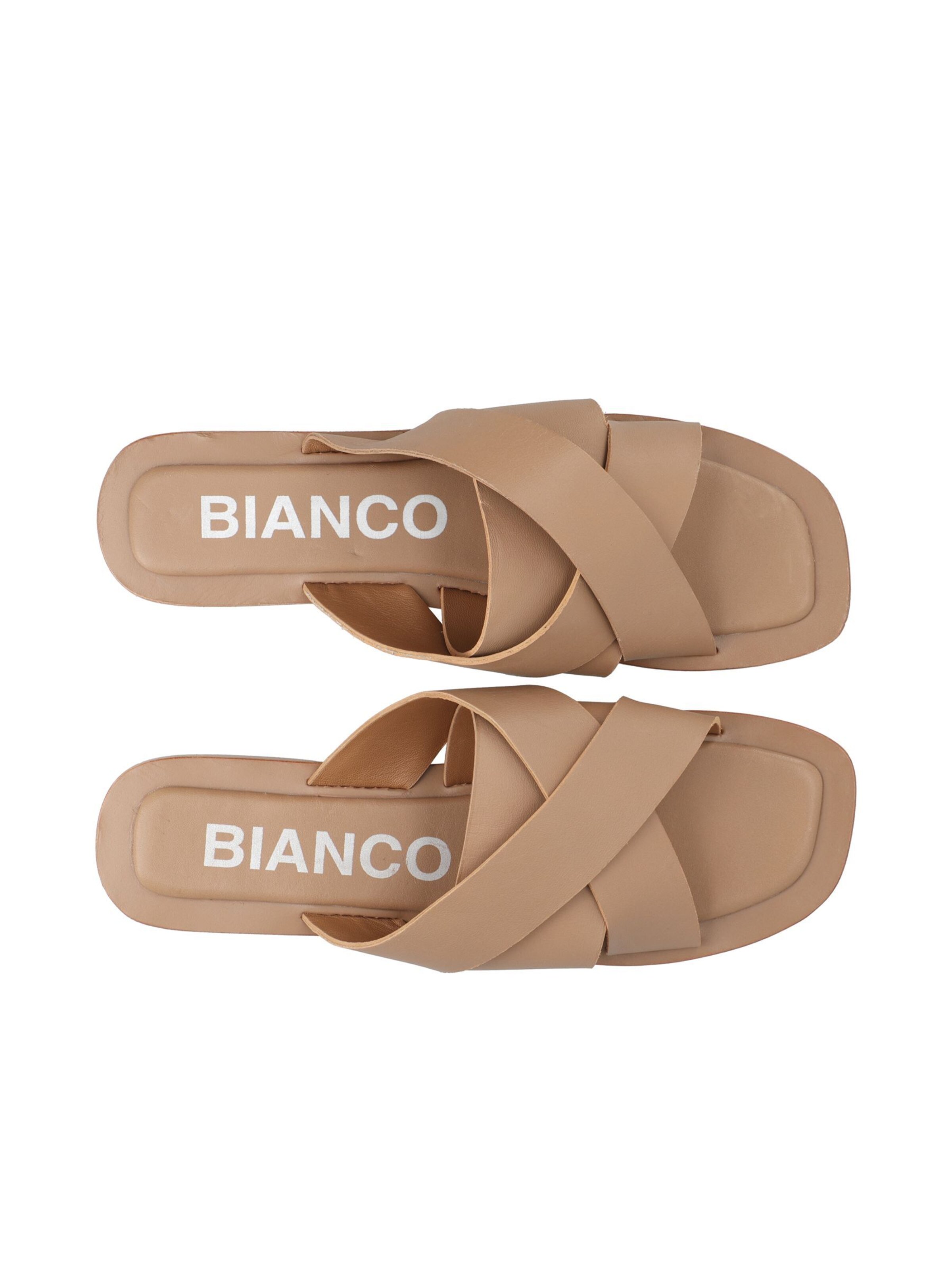 Mule 'Judy' Bianco en marron