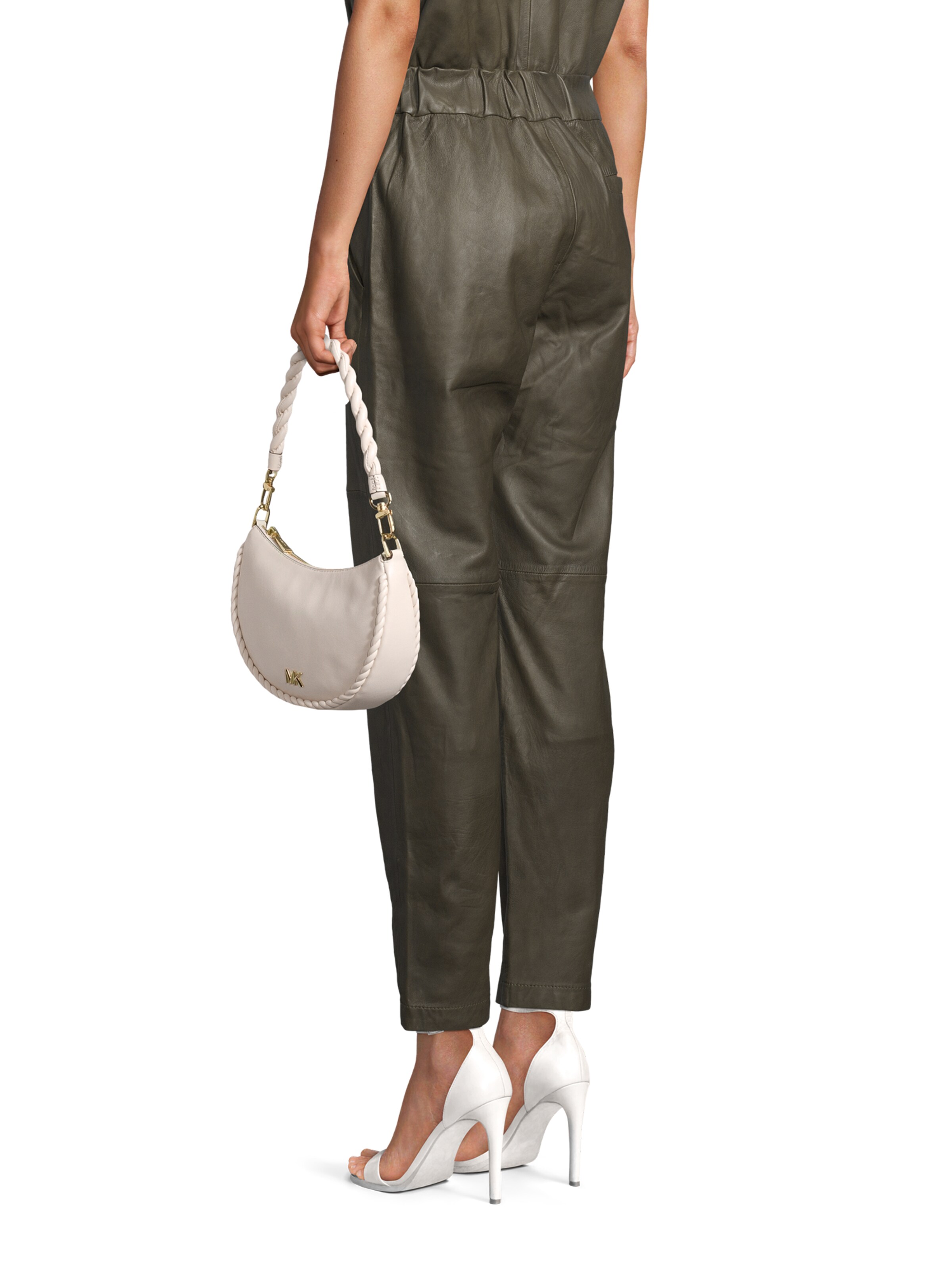 MICHAEL Michael Kors - Mala de ombro em bege: frente