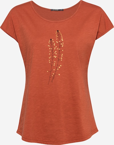 GREENBOMB T-shirt 'Plants Shepherd' en marron / jaune / noir, Vue avec produit