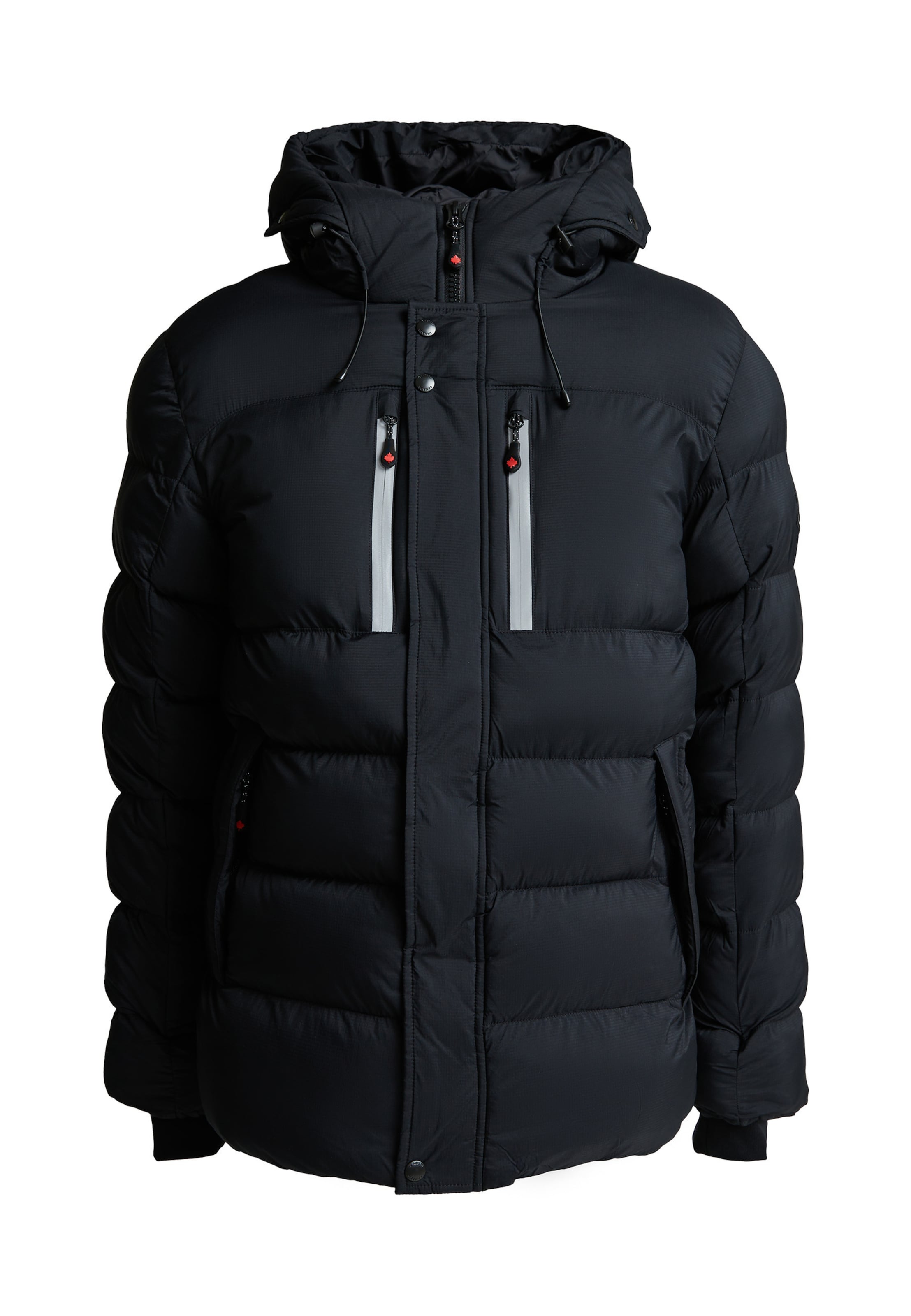 Zavetti Canada Winterjas 'Atlin 2.0' in Zwart: voorkant