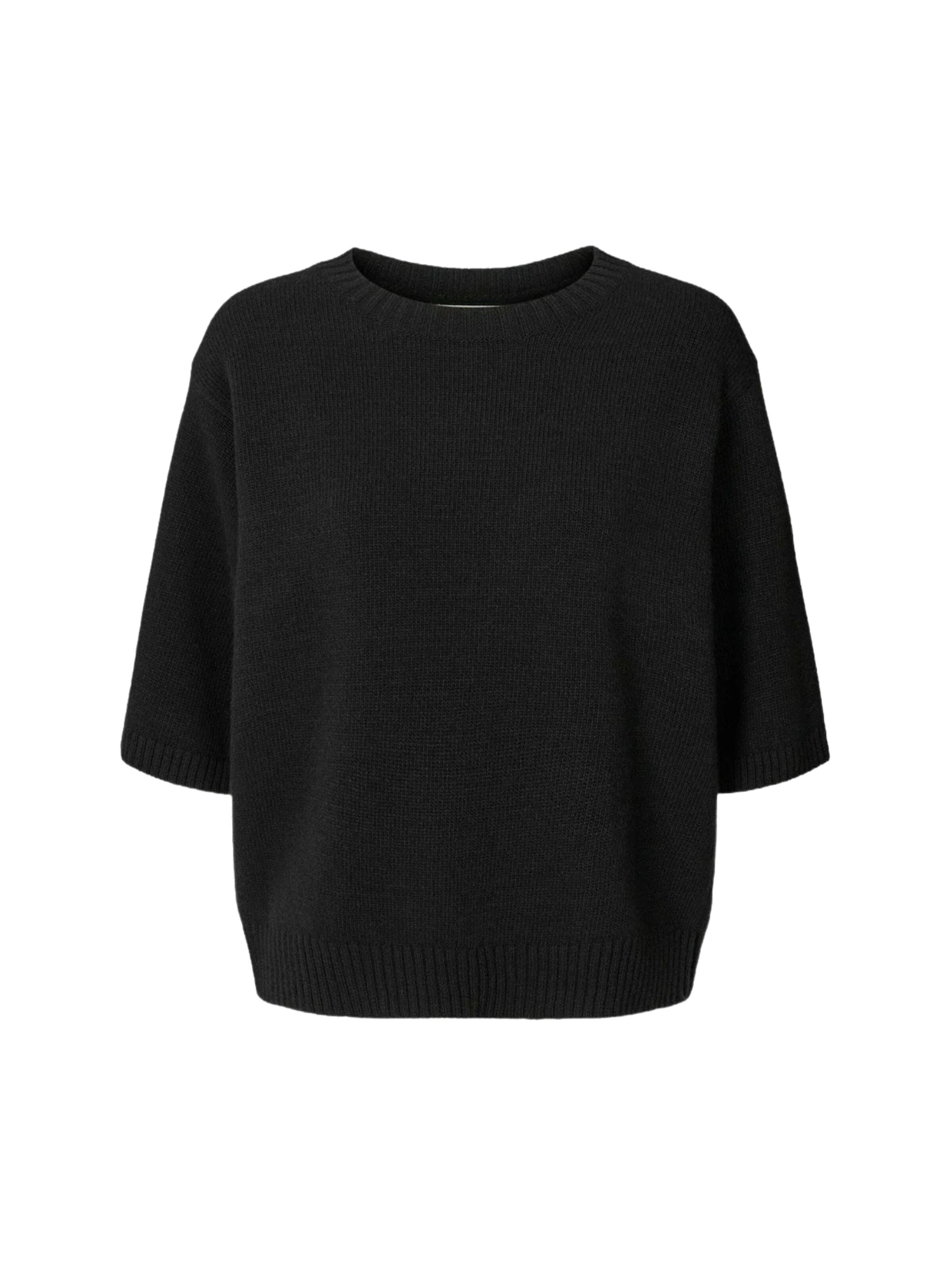 Gai+Lisva Pullover ' Tulle' i sort: forside