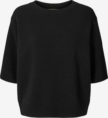Pull-over ' Tulle' Gai+Lisva en noir : devant