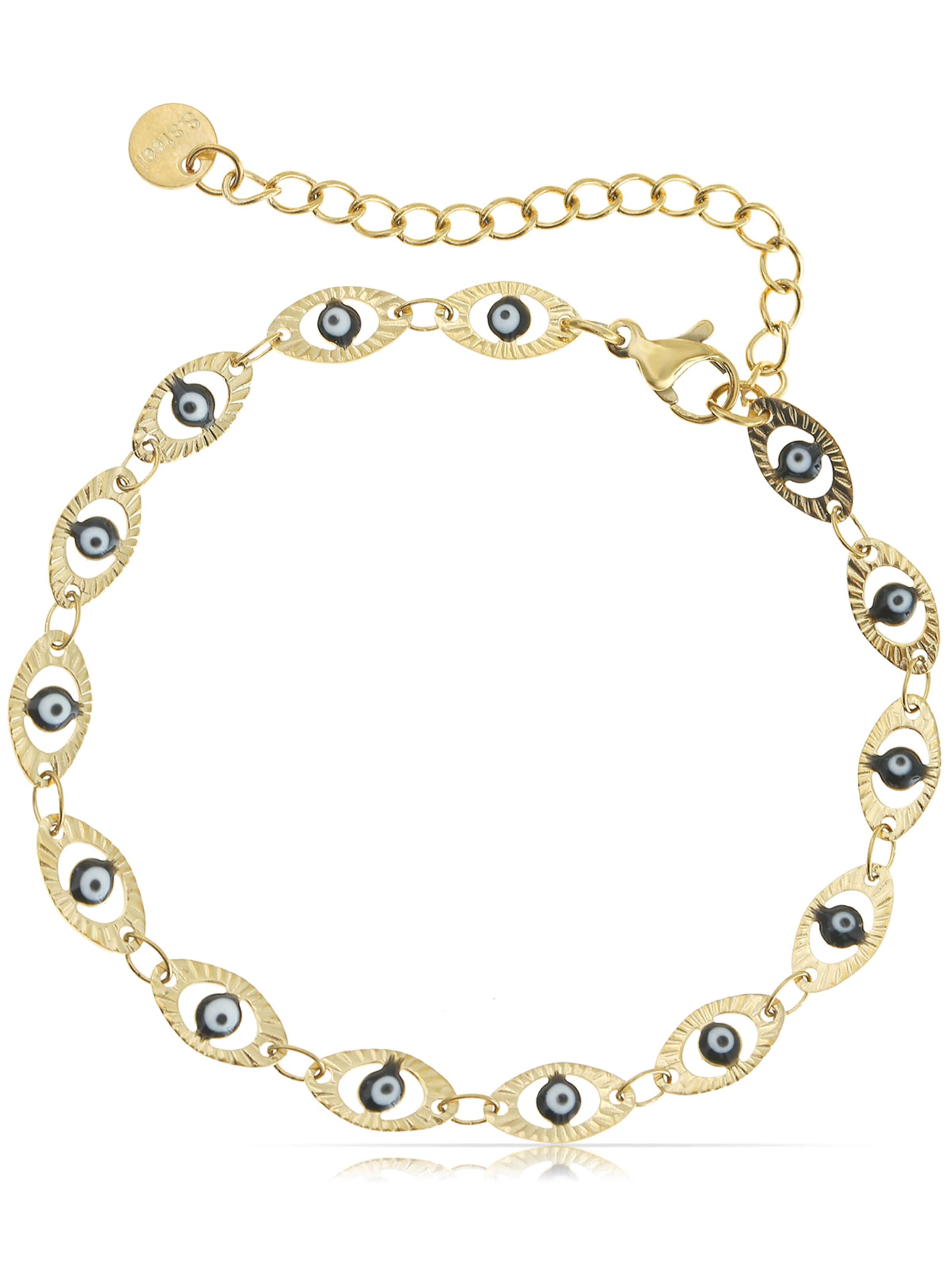 Made by Nami Bracelet 'Der böse Blick' in Black: front
