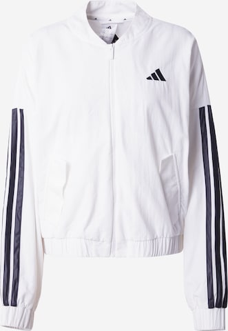 Veste de sport 'Essentials' ADIDAS SPORTSWEAR en blanc : devant