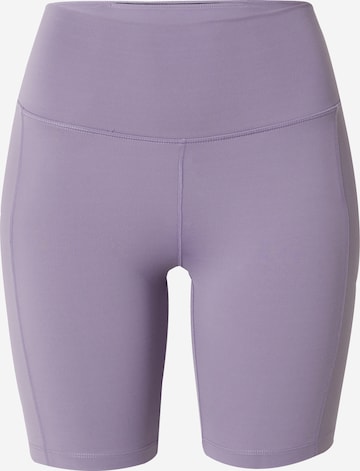 NIKE Slimfit Sportbroek 'ONE' in Lila: voorkant