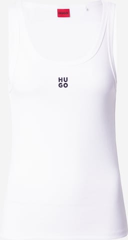 HUGO Red Top 'Datamia' in White: front