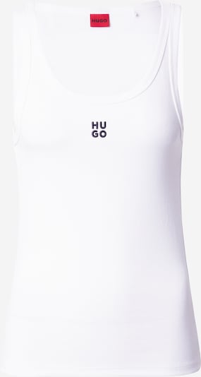 HUGO Top 'Datamia' in schwarz / weiß, Produktansicht