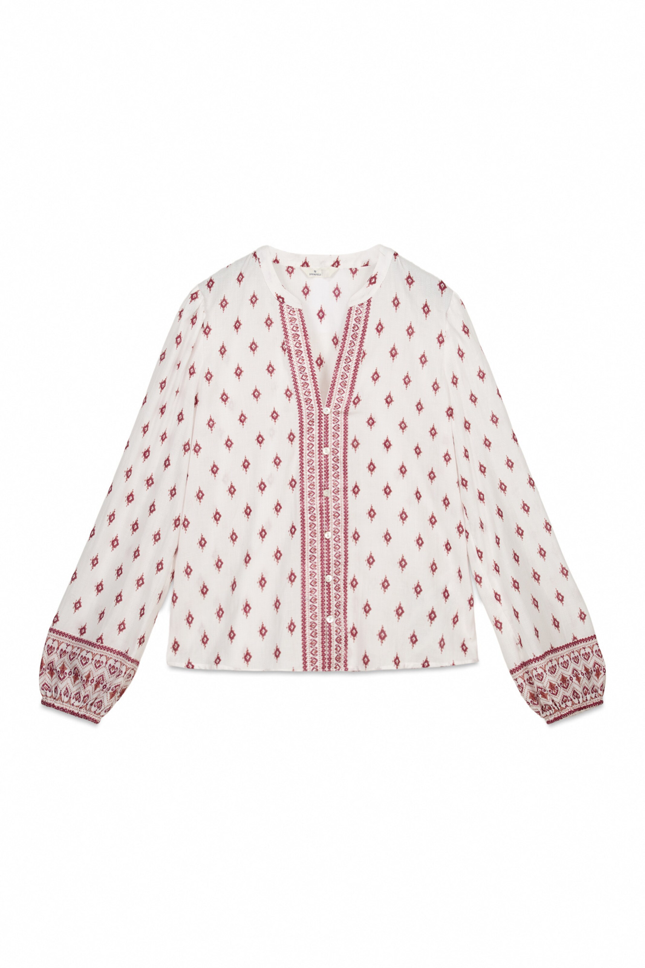 Springfield Blouse in Wit: voorkant