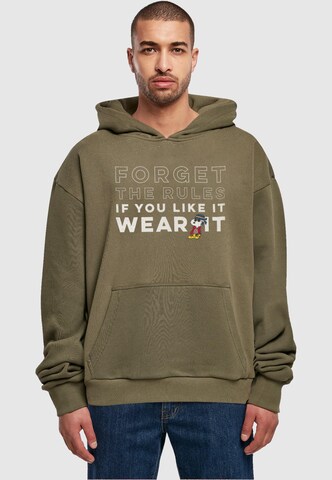 Merchcode Sweatshirt 'Peanuts - If You Like It Wear It' in Grün: predná strana