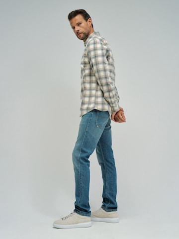Salsa Jeans Comfort fit Overhemd in Beige