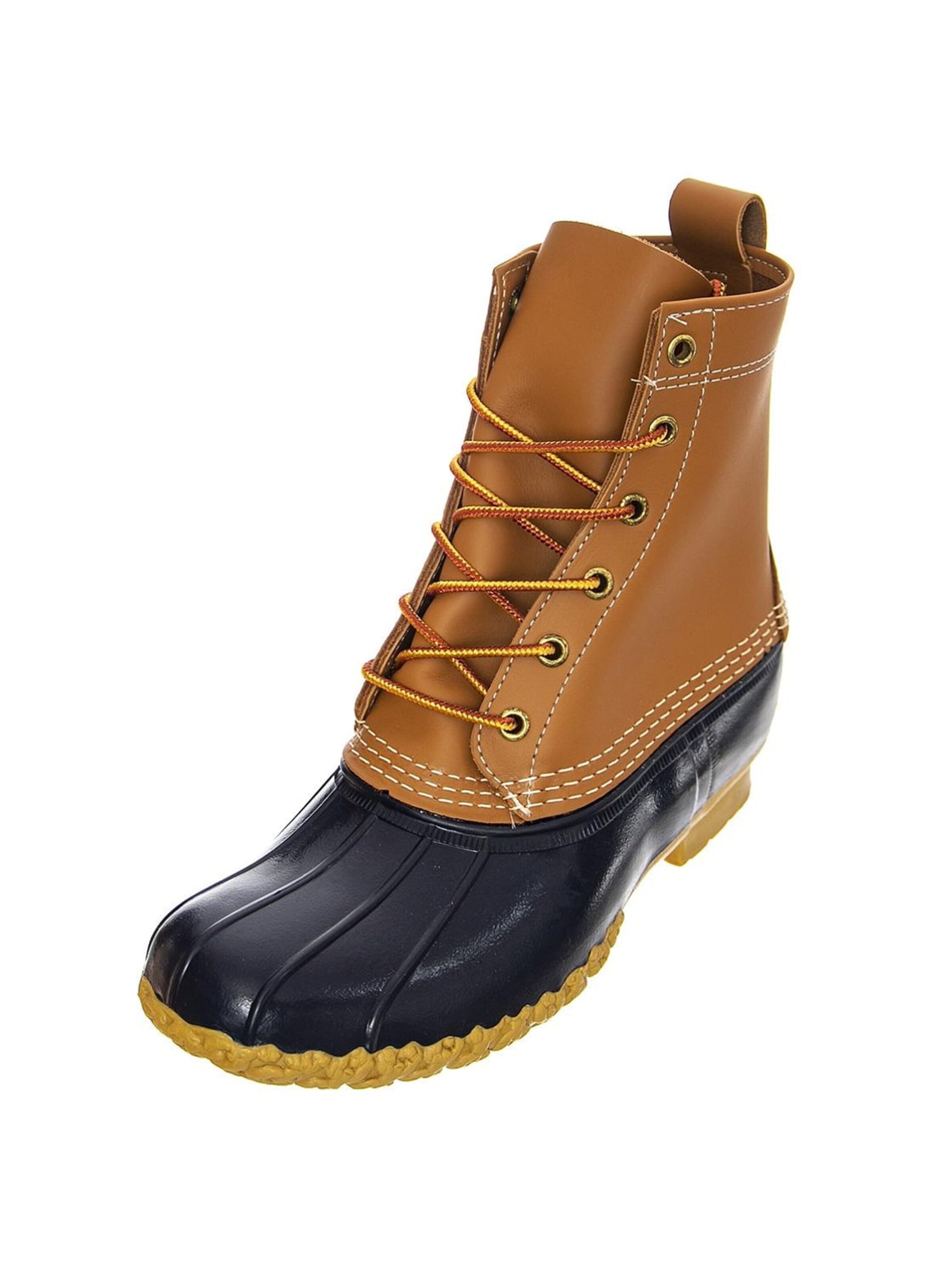 Bottines à lacets '8" Bean' L.L.Bean en marron : devant