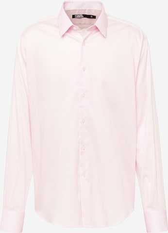 Karl LagerfeldRegular Fit Košulja - roza boja: prednji dio