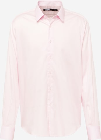 Coupe regular Chemise Karl Lagerfeld en rose : devant