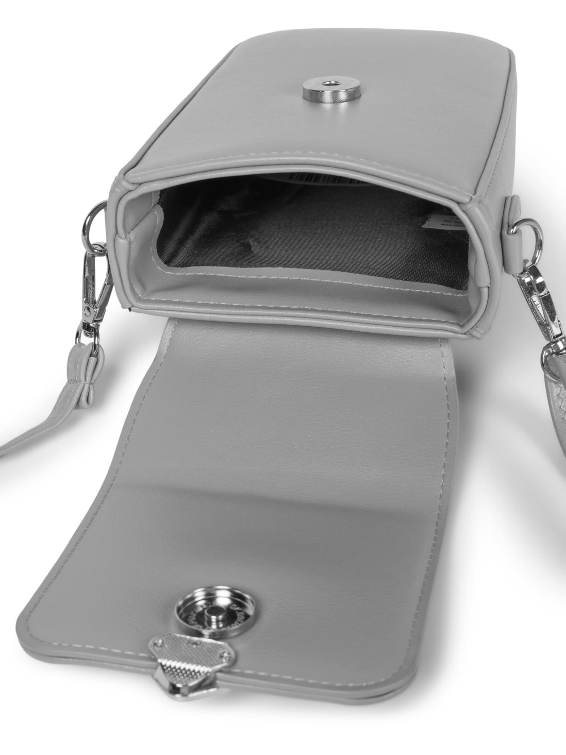 styleBREAKER Umhängetasche 'Box Bag Umhängetasche Uni'‌‌‌‌ in Grau