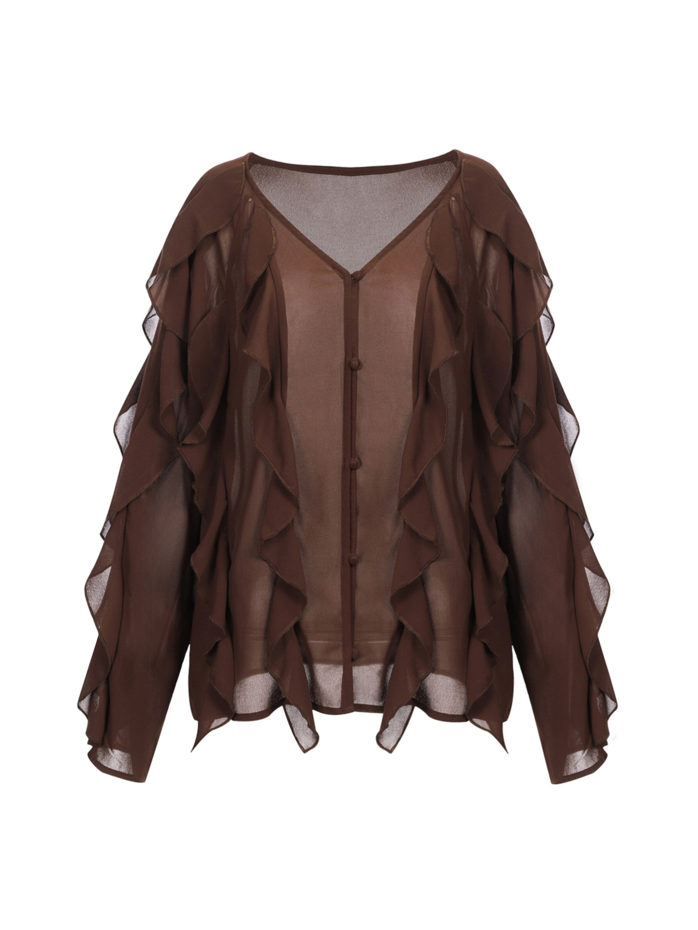 LapaPlus Bluse‌‌‌ in Braun