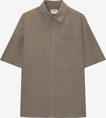 Pull&Bear Comfort fit Overhemd in Grijs: voorkant